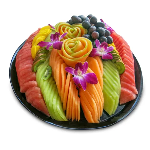 16" platters · With roses