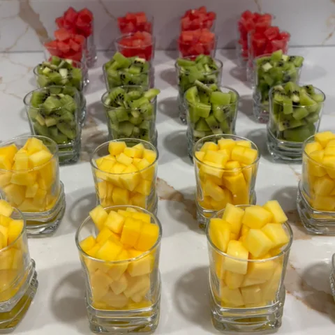 Mini Square Glass Cups (per dz)